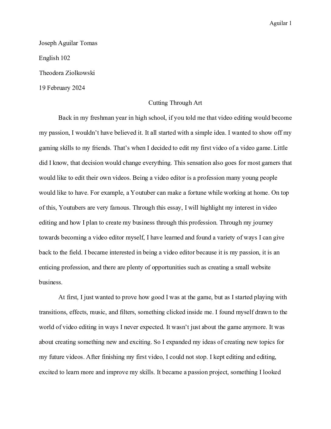 Art Discovery Narrative